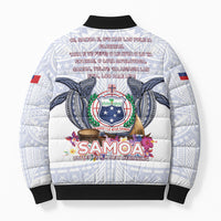 Samoa Independence Day Bomber Puffer Jacket Samoa United For A New Beginning