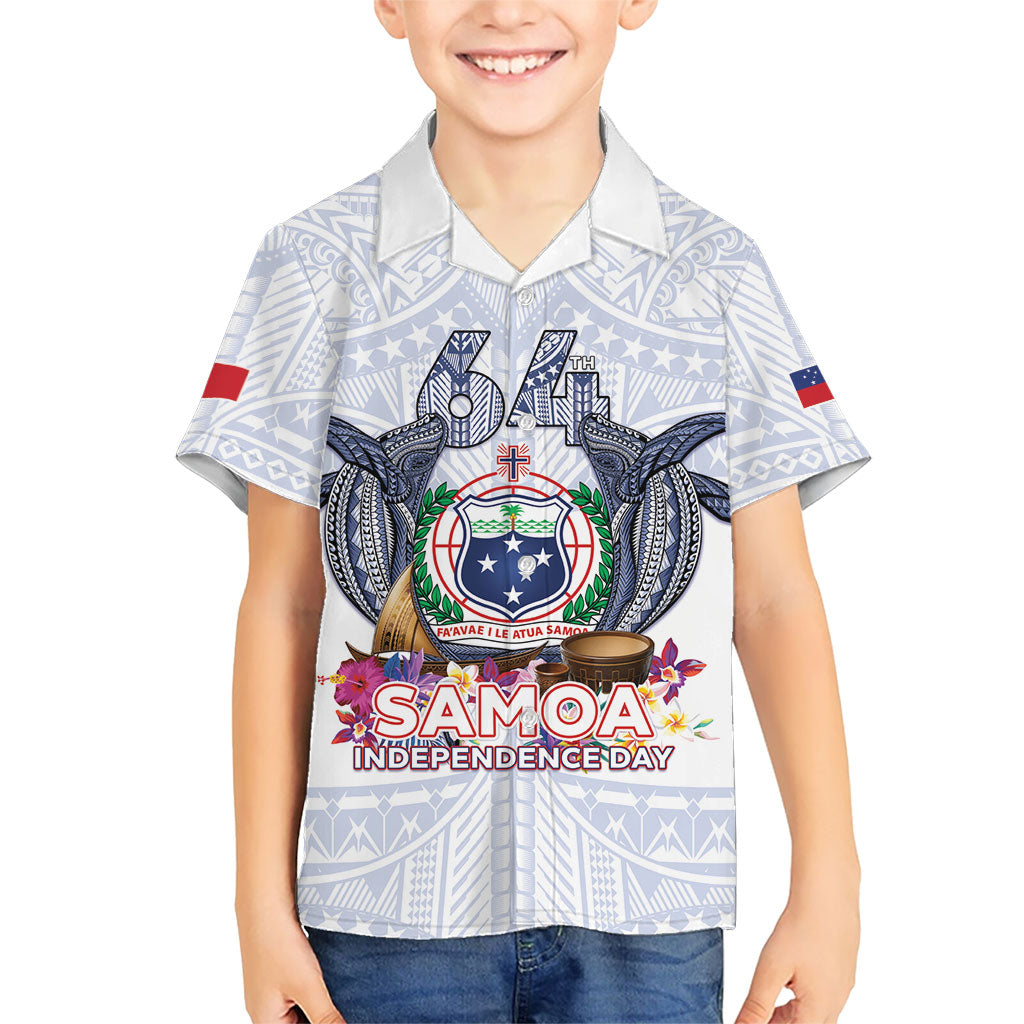 Samoa Independence Day Family Matching Off The Shoulder Long Sleeve Dress and Hawaiian Shirt Samoa United For A New Beginning