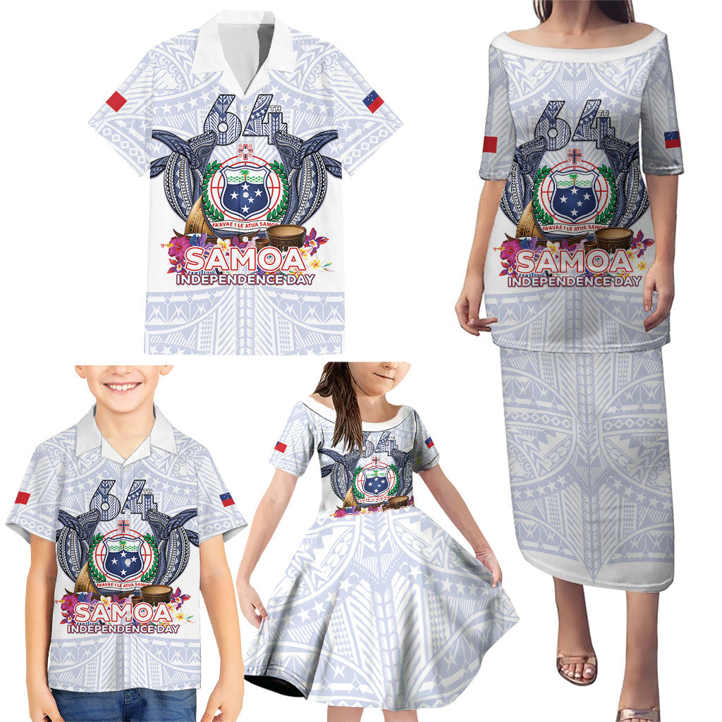 Samoa Independence Day Family Matching Puletasi and Hawaiian Shirt Samoa United For A New Beginning