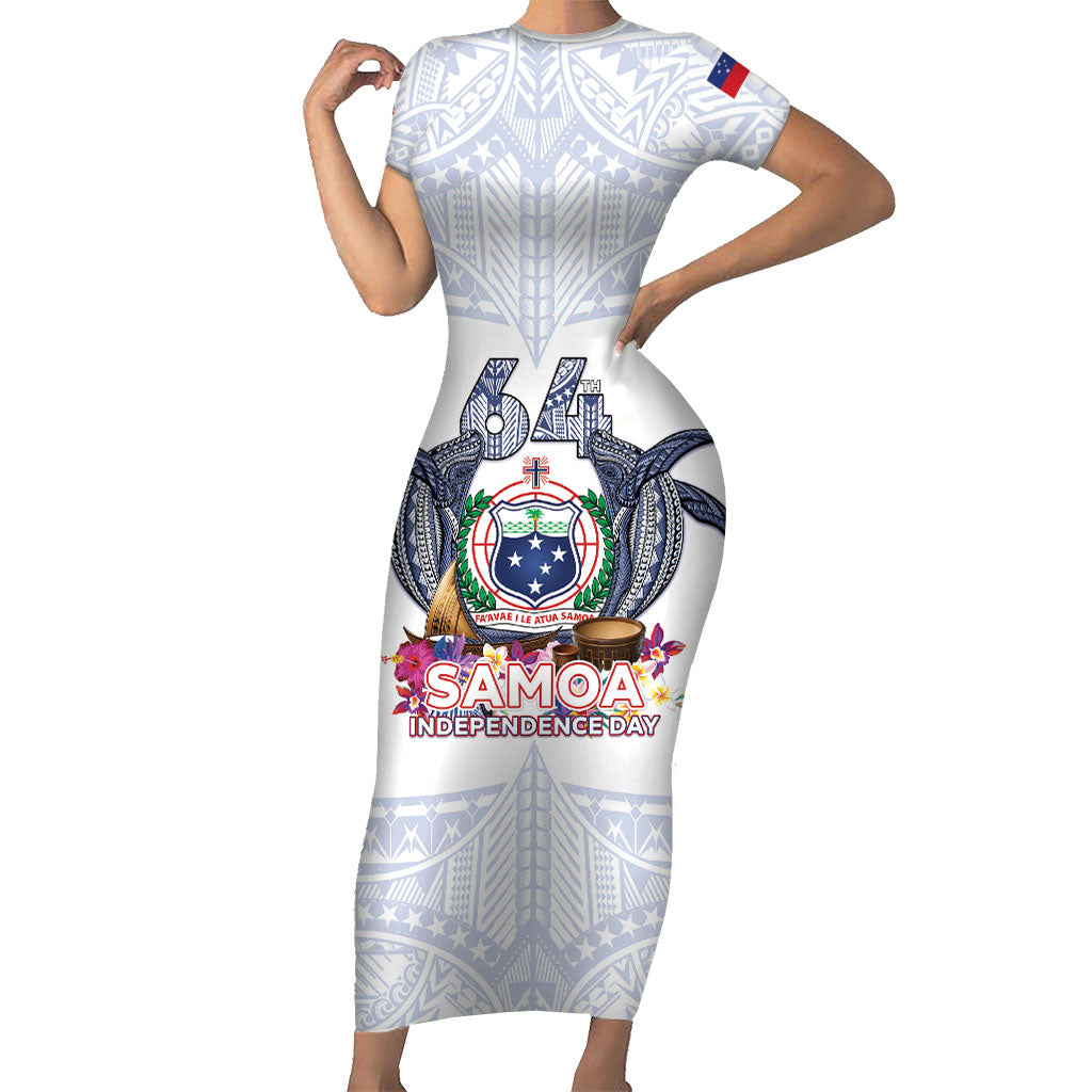 Samoa Independence Day Family Matching Short Sleeve Bodycon Dress and Hawaiian Shirt Samoa United For A New Beginning