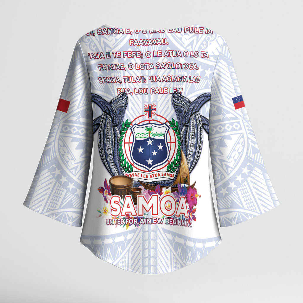 Samoa Independence Day Kimono Sleeve Blouse Samoa United For A New Beginning