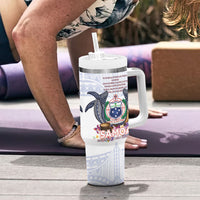 Samoa Independence Day Tumbler With Handle Samoa United For A New Beginning