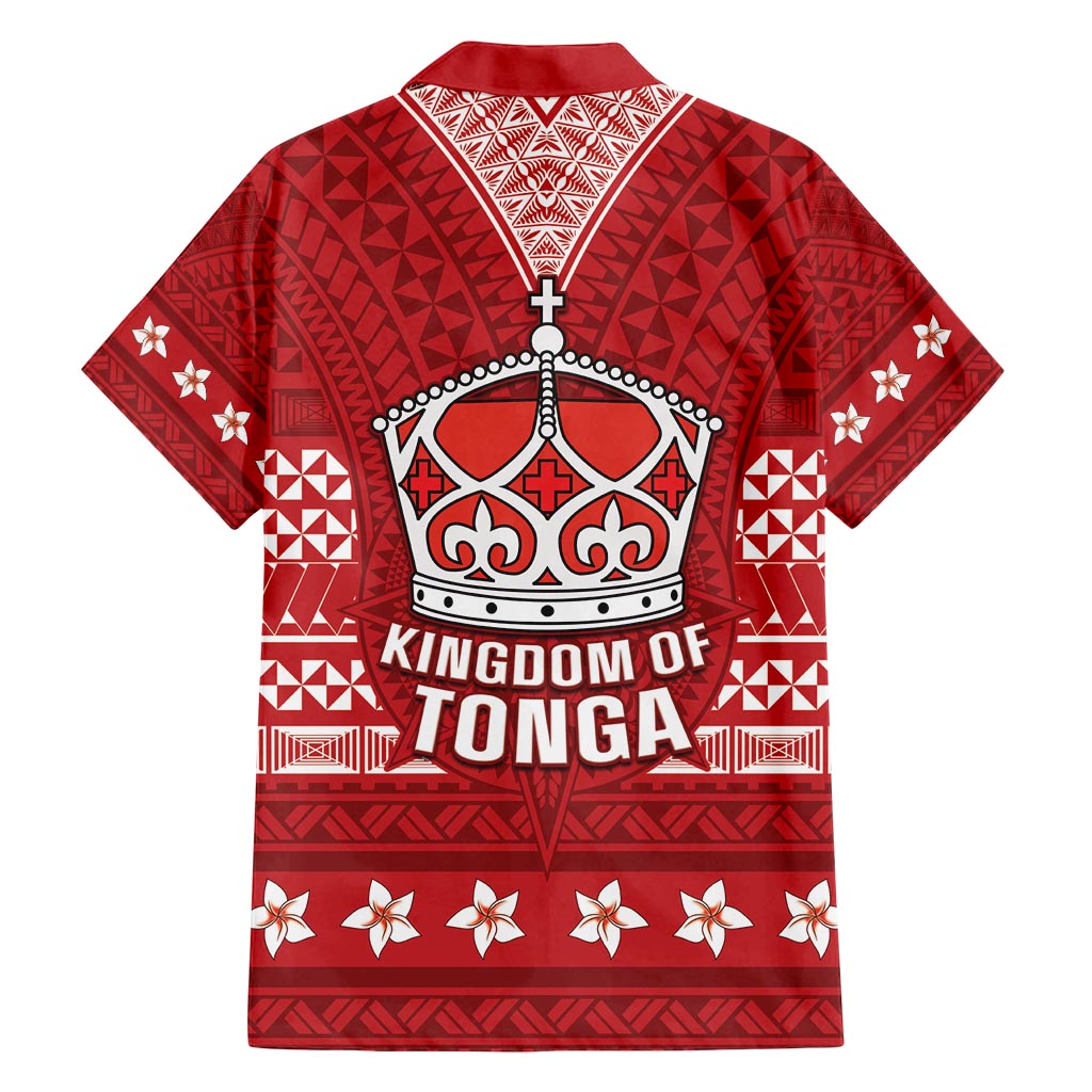 Tonga King Tupou VI Day Family Matching Tank Maxi Dress and Hawaiian Shirt Traditional Tongan Kupesi Pattern LT05 - Polynesian Pride