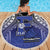 Fiji Drua Beach Blanket Fijian Tapa Pattern