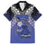 Custom Fiji Drua Family Matching Off The Shoulder Long Sleeve Dress and Hawaiian Shirt Fijian Tapa Pattern