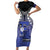 Custom Fiji Drua Short Sleeve Bodycon Dress Fijian Tapa Pattern
