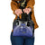 Fiji Drua Shoulder Handbag Fijian Tapa Pattern