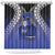 Fiji Drua Shower Curtain Fijian Tapa Pattern