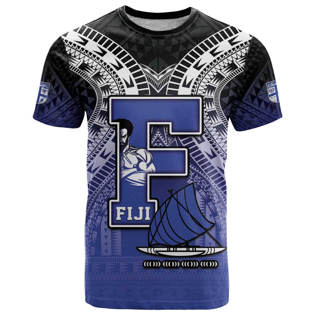 Custom Fiji Drua T Shirt Fijian Tapa Pattern
