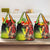 Aboriginal Dot Art Vanuatu Grocery Bag Tropical Flowers