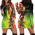 Aboriginal Dot Art Vanuatu Personalised Hoodie Dress Tropical Flowers