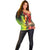 Aboriginal Dot Art Vanuatu Personalised Off Shoulder Sweater Tropical Flowers