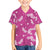 Hawaii Monstera Deliciosa Family Matching Off The Shoulder Long Sleeve Dress and Hawaiian Shirt Pink Plumeria Polynesian Pattern - Polynesian Pride