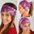 Hawaii Monstera Deliciosa Neck Gaiter Pink Plumeria Polynesian Pattern - Polynesian Pride