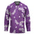 Hawaii Monstera Deliciosa Hockey Jersey Purple Plumeria Polynesian Pattern - Polynesian Pride