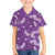 Hawaii Monstera Deliciosa Kid Hawaiian Shirt Purple Plumeria Polynesian Pattern - Polynesian Pride