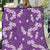 Hawaii Monstera Deliciosa Quilt Purple Plumeria Polynesian Pattern - Polynesian Pride