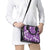 Hawaii Monstera Deliciosa Shoulder Handbag Purple Plumeria Polynesian Pattern - Polynesian Pride