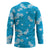 Hawaii Monstera Deliciosa Hockey Jersey Blue Plumeria Polynesian Pattern - Polynesian Pride