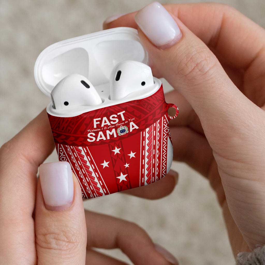 Samoa FAST AirPods Case Forever Proud Samoan Tribal Pattern - Polynesian Pride