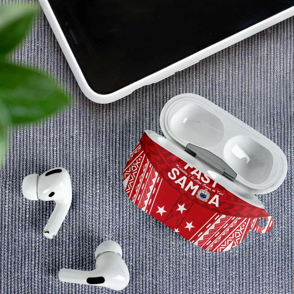 Samoa FAST AirPods Case Forever Proud Samoan Tribal Pattern - Polynesian Pride