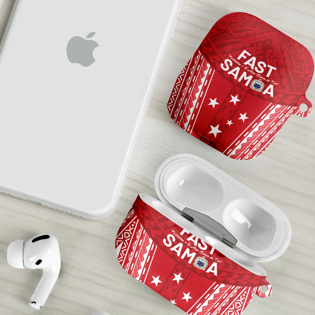 Samoa FAST AirPods Case Forever Proud Samoan Tribal Pattern - Polynesian Pride