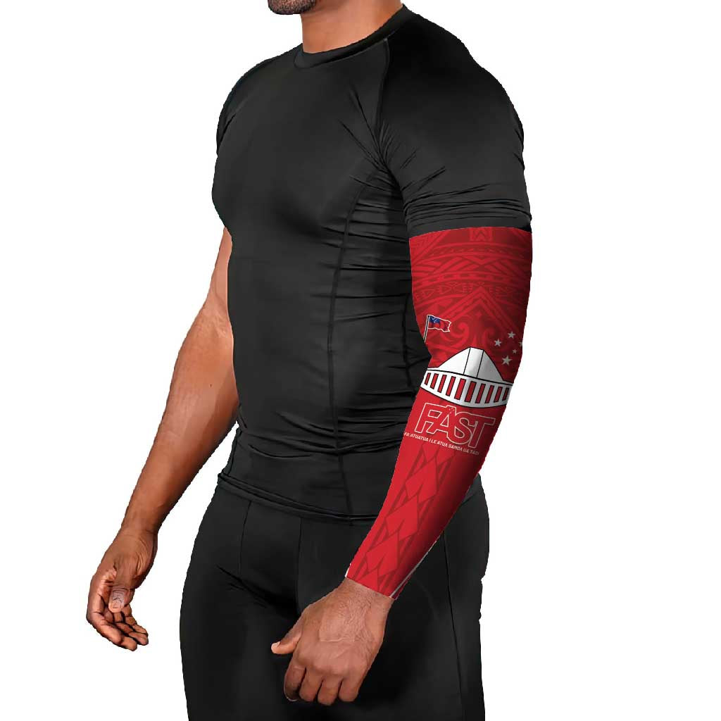 Samoa FAST Arm Sleeves Forever Proud Samoan Tribal Pattern - Polynesian Pride