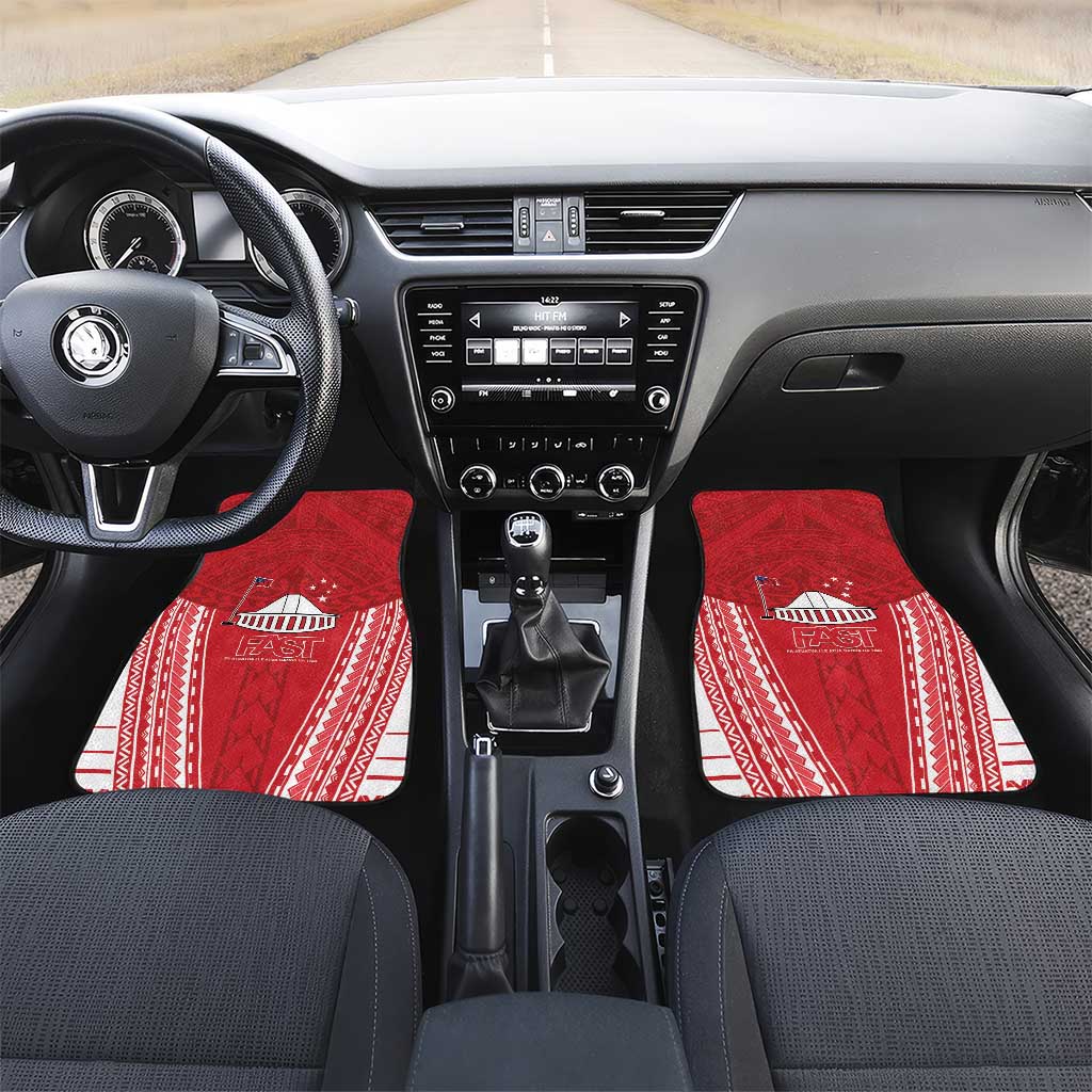 Samoa FAST Car Mats Forever Proud Samoan Tribal Pattern - Polynesian Pride
