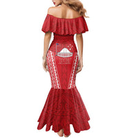 Samoa FAST Family Matching Mermaid Dress and Hawaiian Shirt Forever Proud Samoan Tribal Pattern - Polynesian Pride