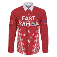 Samoa FAST Family Matching Off The Shoulder Long Sleeve Dress and Hawaiian Shirt Forever Proud Samoan Tribal Pattern - Polynesian Pride