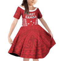 Samoa FAST Family Matching Off Shoulder Short Dress and Hawaiian Shirt Forever Proud Samoan Tribal Pattern - Polynesian Pride