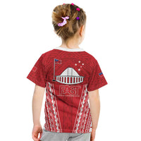 Samoa FAST Kid T Shirt Forever Proud Samoan Tribal Pattern - Polynesian Pride