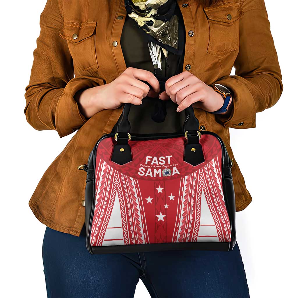 Samoa FAST Shoulder Handbag Forever Proud Samoan Tribal Pattern - Polynesian Pride