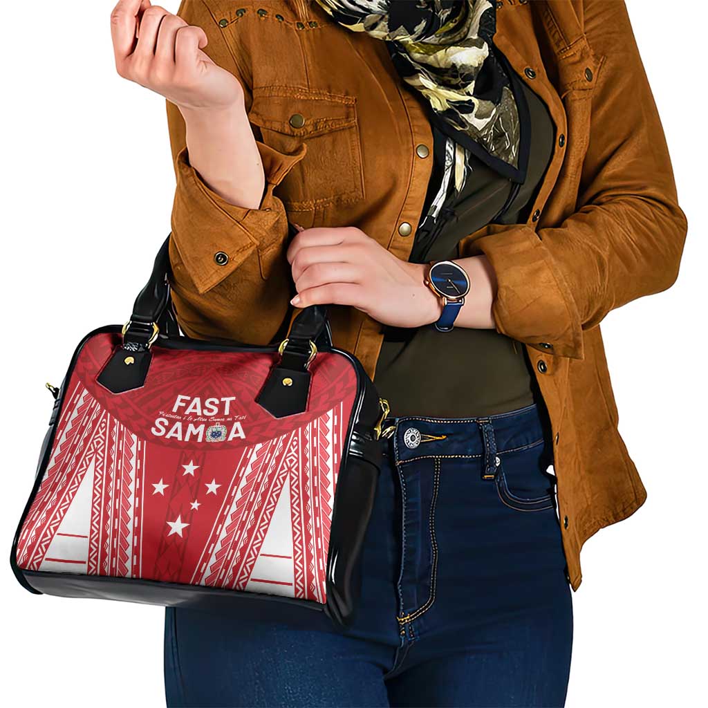 Samoa FAST Shoulder Handbag Forever Proud Samoan Tribal Pattern - Polynesian Pride