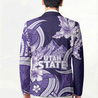 Utah State Polynesian Heritage Blazer Floral Tribal Pattern Tropical Flowers LT05 - Polynesian Pride