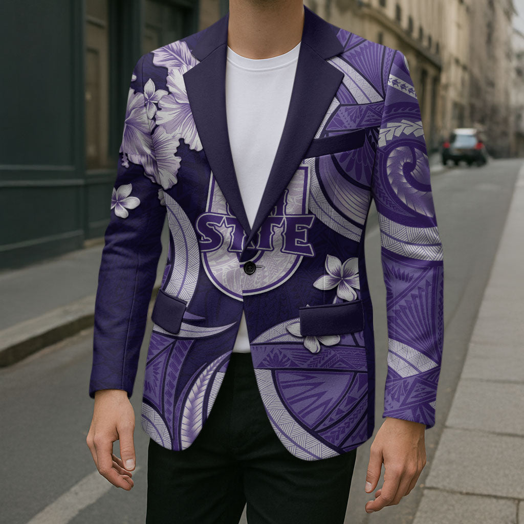 Utah State Polynesian Heritage Blazer Floral Tribal Pattern Tropical Flowers LT05 - Polynesian Pride