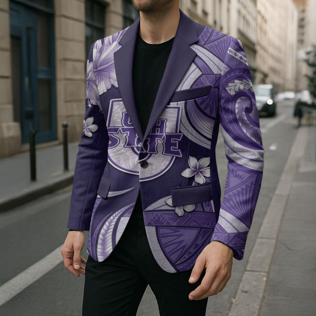 Utah State Polynesian Heritage Blazer Floral Tribal Pattern Tropical Flowers LT05 - Polynesian Pride