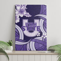 Utah State Polynesian Heritage Canvas Wall Art Floral Tribal Pattern Tropical Flowers LT05 - Polynesian Pride