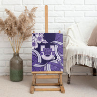 Utah State Polynesian Heritage Canvas Wall Art Floral Tribal Pattern Tropical Flowers LT05 - Polynesian Pride