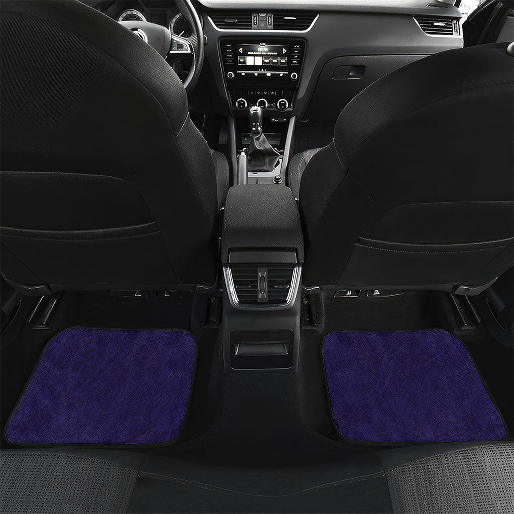 Utah State Polynesian Heritage Car Mats Floral Tribal Pattern Tropical Flowers LT05 Set 2pcs - Back Purple - Polynesian Pride