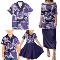 Utah State Polynesian Heritage Family Matching Puletasi and Hawaiian Shirt Floral Tribal Pattern Tropical Flowers LT05 - Polynesian Pride