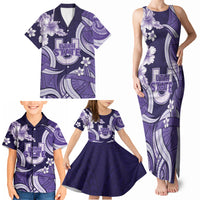 Utah State Polynesian Heritage Family Matching Tank Maxi Dress and Hawaiian Shirt Floral Tribal Pattern Tropical Flowers LT05 - Polynesian Pride