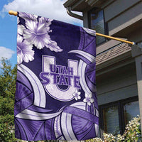 Utah State Polynesian Heritage Garden Flag Floral Tribal Pattern Tropical Flowers LT05 - Polynesian Pride
