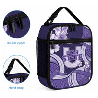 Utah State Polynesian Heritage Lunch Bag Floral Tribal Pattern Tropical Flowers LT05 - Polynesian Pride