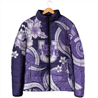 Utah State Polynesian Heritage Padded Jacket Floral Tribal Pattern Tropical Flowers LT05 - Polynesian Pride