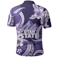 Utah State Polynesian Heritage Polo Shirt Floral Tribal Pattern Tropical Flowers LT05 - Polynesian Pride
