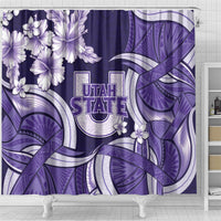 Utah State Polynesian Heritage Shower Curtain Floral Tribal Pattern Tropical Flowers LT05 - Polynesian Pride