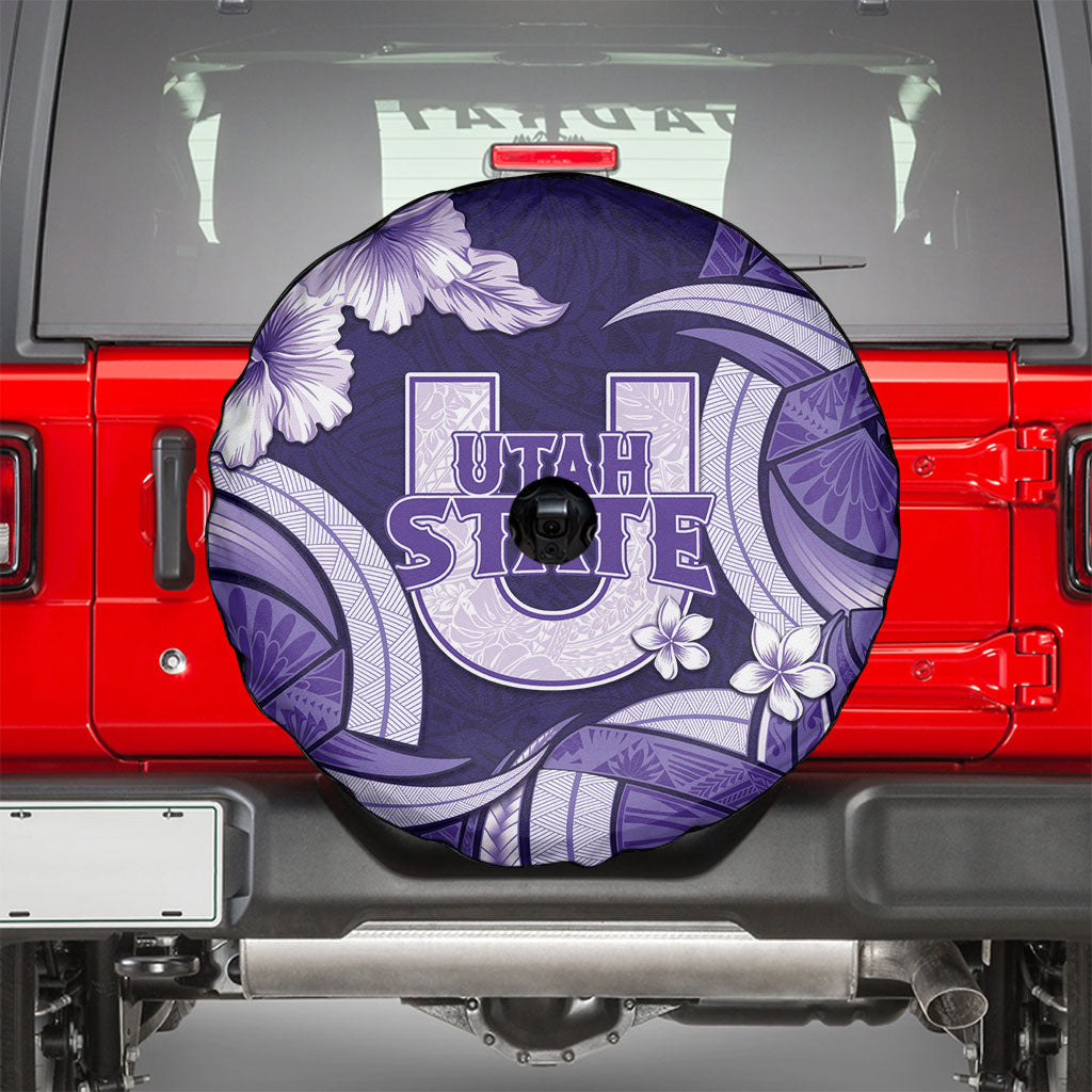 Utah State Polynesian Heritage Spare Tire Cover Floral Tribal Pattern Tropical Flowers LT05 - Polynesian Pride