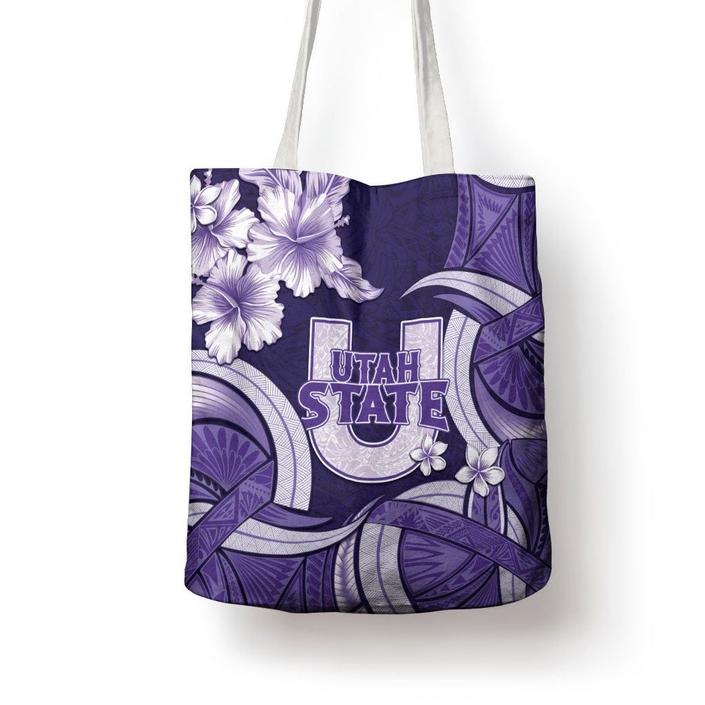 Utah State Polynesian Heritage Tote Bag Floral Tribal Pattern Tropical Flowers LT05 - Polynesian Pride