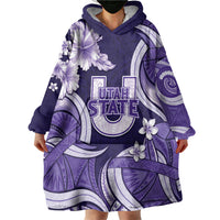 Utah State Polynesian Heritage Wearable Blanket Hoodie Floral Tribal Pattern Tropical Flowers LT05 - Polynesian Pride